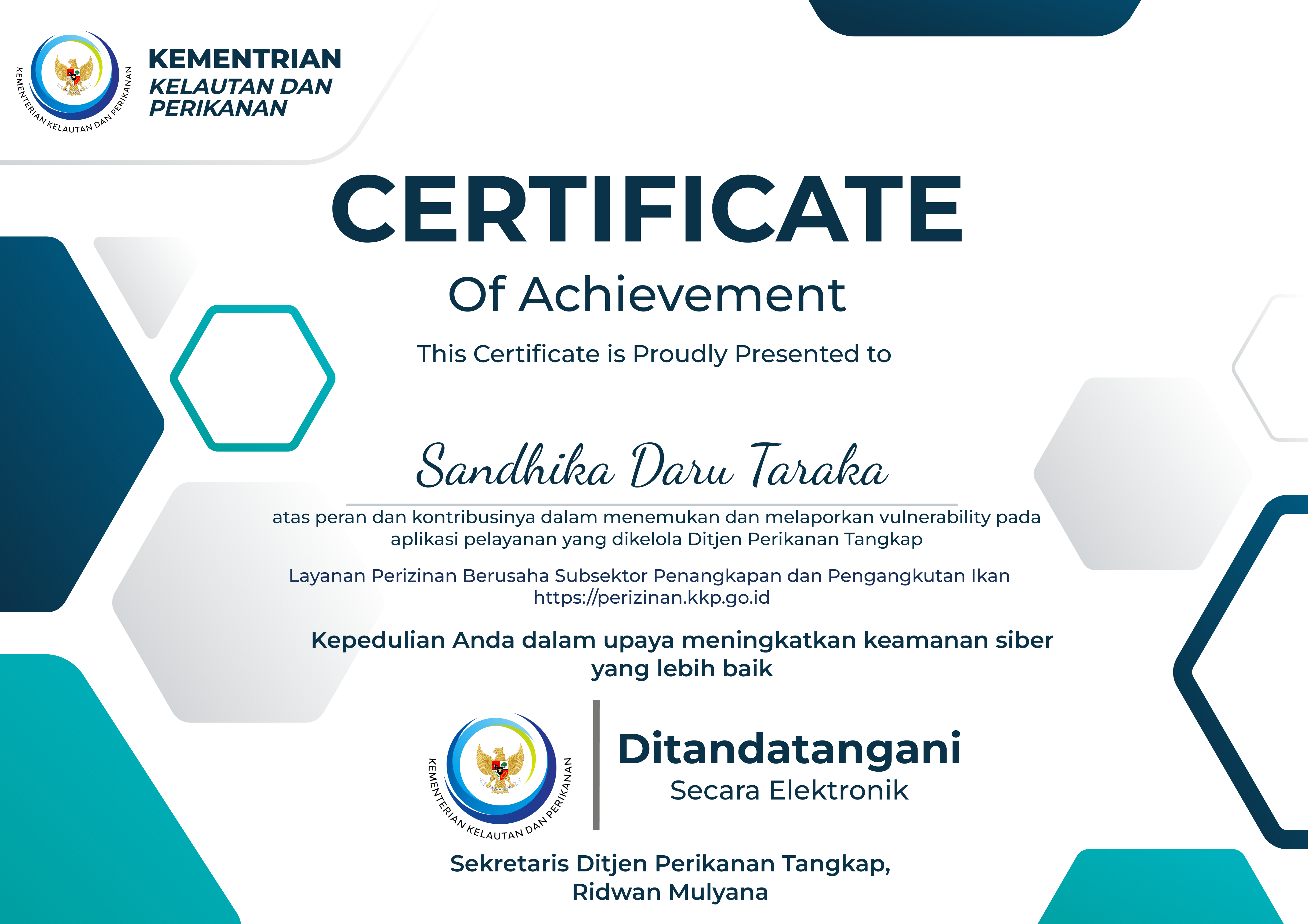 Certificate Cyber Security